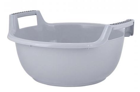 Таз Plast Team 16л круглый 445х430х215 мм серый шторм